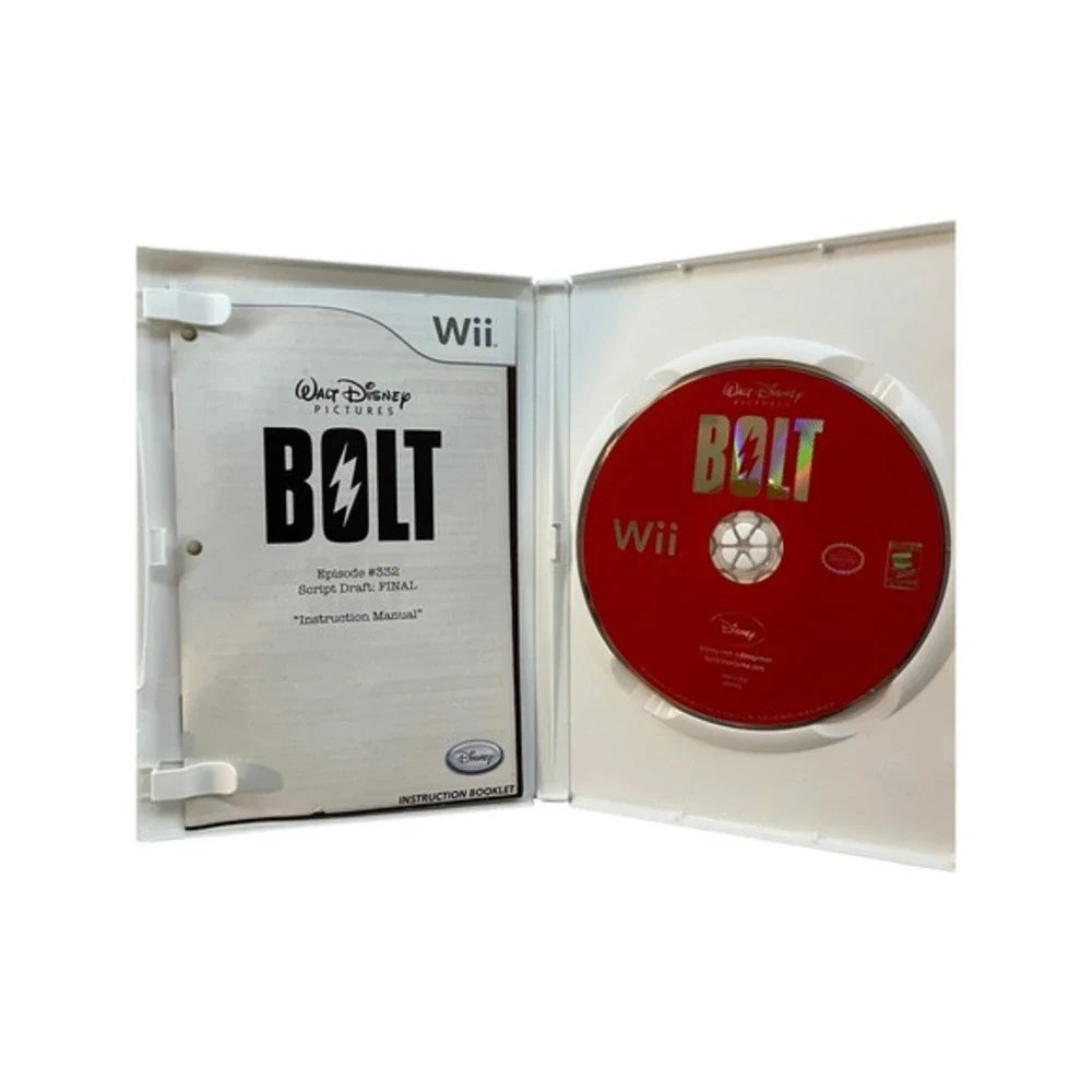 Disney Bolt‎ Video Game Nintendo Wii NTSC Excellent Condition Complete w Manual